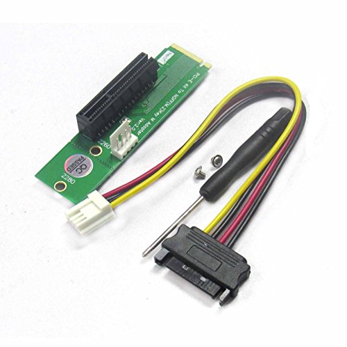 powerdayPCI-e-1X4X-Card-to-NGFF-M2-M-Key-PCIe-Slot-Adapter