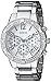 GUESS Women's U0141L1 Dazzling Silver-Tone Sporty Crystal Chronograph Watch