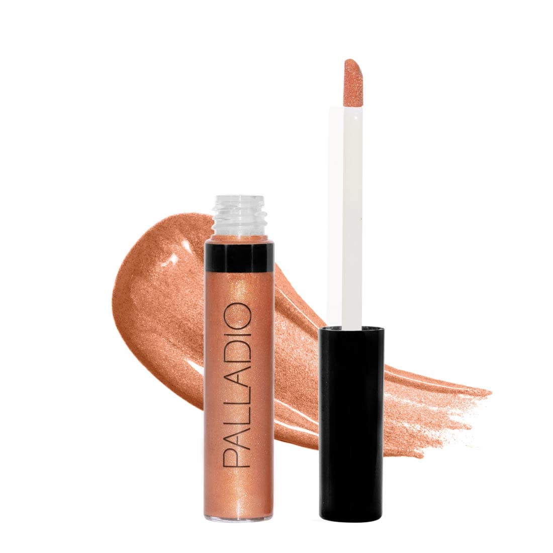 Palladio Lip Gloss, Non-Sticky Lip Gloss, Contains Vitamin E and Aloe, Offers Intense Color and Moisturization, Minimizes Lip Wrinkles, Softens Lips with Beautiful Shiny Finish, Cooper — image 1