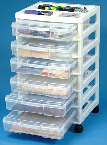 Amazon Com Iris 150815 6 Drawer Cart 14 5 16 X15 7 8 X26 13 16