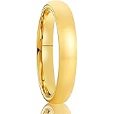 Concept Knight Golden/Blue Tungsten Rings for Men and Women 8mm/6mm/4mm/2mm Men's Engagement Wedding Bands Domed High Polished