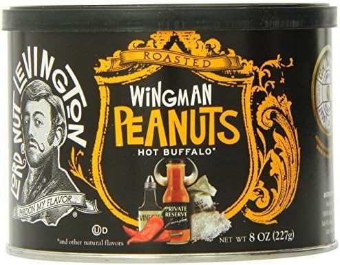 Lord Nut Levington Wingman Peanuts, Hot Buffalo, 8 Ounce by Lord Nut Levington