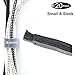 Ganvol (20 Pack) 4.5 In Short Self Gripping Hook & Loop Cable Ties for Travel Storage, Self Adhesive Strips, Reusable, Remove and Refit in seconds, Cord Fastener, Electrical Wire Tie, Bundling Straps