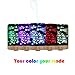 POLENNON Glass Humidifier 100ml Aromatherapy Essential Oil Diffuser Electric with 7 Color Changing Starry LED Night Light
