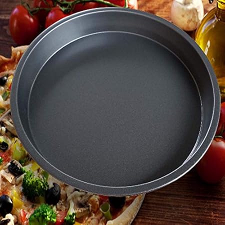 2 UNIDS Antiadherente Pizza Pan Horno Bandejas para Hornear Molde ...