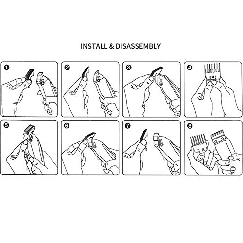 Professional-Hair-Clipper-Guide-CombsHair-Clipper-Cutting-GuidesCombs-3170-400-From-18inch-to-1inch-compliable-with-all-Whal-Clippers-10-color-Rainbow