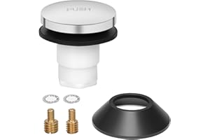 AWELIFE Tub Stopper Bathtub Drain Stopper Cover, Bathroom Tub Plug with 3/8 in. and 5/16 in. Thread Adapter, Compatible with K-1068204, Chrome Cover