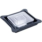 Blendtec Commercial Blender Lid | Soft Vented Gripper Mix-in with Square Clear Plug