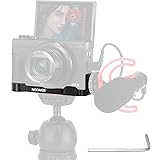 NEEWER Metal Bracket Compatible with Canon G7X Mark II & Mark III, Camera Extension Base Plate with 1/4" Tripod Mount, Microp