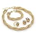 Moochi Africa Style Gold Plated Necklace Earrings Bracelet Ring Jewelry Set