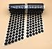 Vkey 720pcs Adhesive (360 Pair Sets) 0.59in Diameter Sticky Back Coins Hook & Loop Self Adhesive Dots Tapes (15mm D Black)