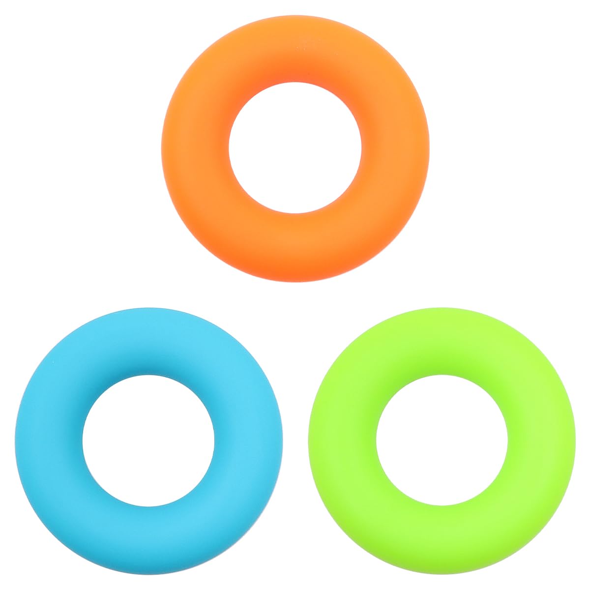 NUZAMAS Set of 3 Hand Grip Strengthener 30 40 50 lbs Finger Silicone Exercise Rings Hand Strengthener for Muscle Training Sports Rock Climbing Fitness Increase Strength