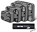 Packing Cubes-4 Set Travel Luggage Packing Organizers with Laundry Bag (Gray)