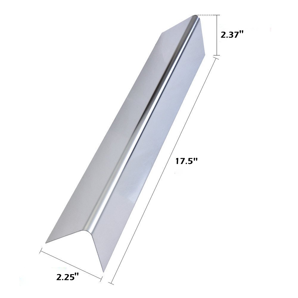 GasSaf Set of 5 Stainless Steel Flavorizer Bars Replacement for Weber Genesis 300,E310,S310,E330,EP310,EP320,EP330,S310,S330 Series Grill(17.5" x 2.25" x 2.375")