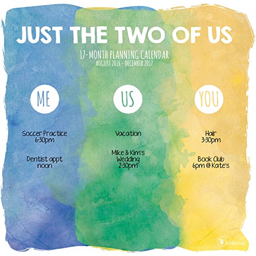 2017 Just the Two of Us 17 Month Wall Calendar by