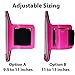 i2 Gear Running Exercise Armband Compatible with iPod Touch 6th and 5th Generation Devices with Adjustable Sport Band, Reflective Border, Touch Screen Protection and Key Holder (Hot Pink)