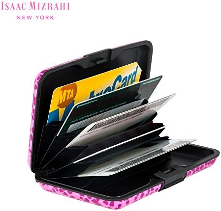Contemporary "ALUMINUM WALLET CASE" RFID Credit Card Protection, Navy / Pink PD's