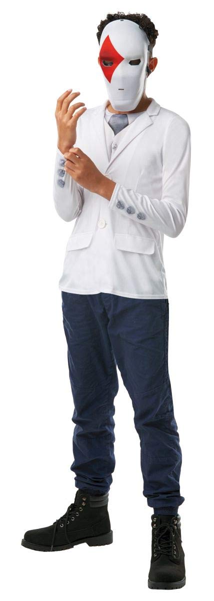 Rubies Official Fortnite Wild Card Costume Kit - Top and Mask, Childs Tween One Size Age 10+ Height Upto 152cm 300535NS