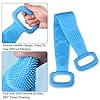 Silicone-Back-Scrubber-for-Shower-Soft-Silicone-Back-Scrubber-Brush-for-Shower-Bathing-Dual-Sided-Silicone-Bath-Body-Brush-Scrubber-with-Massage-Particles-ideal-for-Women-Men-28Inch-Blue Silicone Back Scrubber for Shower, Soft Silicone Back Scrubber Brush for Shower Bathing, Dual Sided Silicone Bath Body…