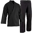 TMA Professional Kimono - Heavyweight Karate Canvas Uniform - 100% Advanced Cotton Karate Gi 12 oz Adult and Kids Black