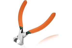 LEONTOOL 4.6" Mini End Cutting Plier | Precision End Nipper for Zipper Install Stops, Wire Cutting & Nail Pulling | Fine Poli