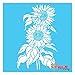 Big Sunflower Stencil - DIY Craft Best Vinyl Large Sun Flower Stencils, Small Flower Template for Painting on Wood, Canvas, Wall, Floor -XS (7.5