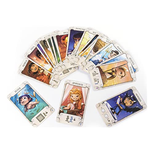 Santorini, Strategy Family Board Game 2-4 Players Classic Fun Building Greek Mythology Card Game, for Kids & Adults Ages 8 and up