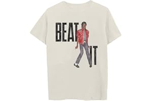 Michael Jackson Unisex-Adult Michael Jackson Official Merch Beat It T-Shirt - 1