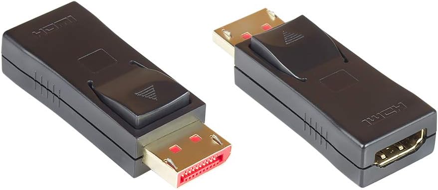 Good Connections DisplayPort 1.4 to HDMI 2.0 Adapter, 4K / UHD @ 60Hz, DP Male to HDMI Female