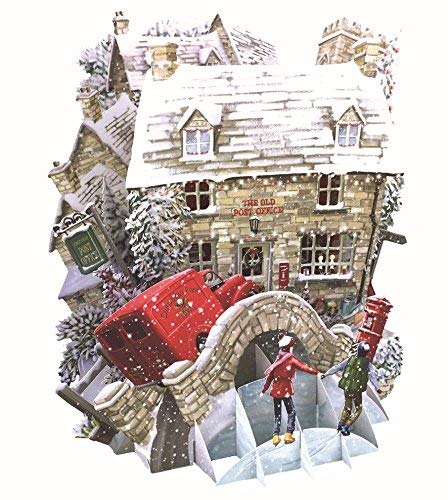 Paper D'Art Christmas Cards - The Old Post Office 3D Pop-Up Card