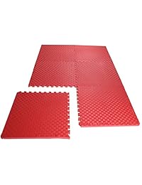 BalanceFrom 1" Extra grueso Puzzle ejercicio con enclavamiento azulejos de espuma EVA para MMA, Ejercicio, gimnasia y gimnasio en casa, suelos de protección, todo