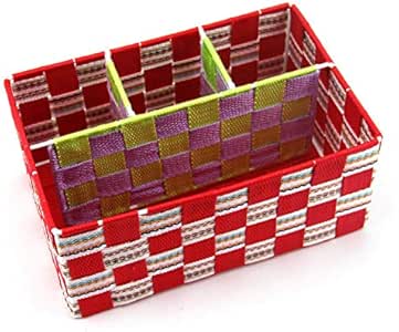 Cestas de almacenamiento interiores de cuatro colores para artículos
