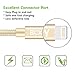 BCXY Nylon Braided Cable for iPhone Charger, 3PACK 3FT/6FT/10FT USB Charging Cord for iPhone X/ 8/8 Plus/ 7/7 Plus/ 6/6 Plus/ 5/ 5S/ iPad iPod (Gold)