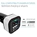 Quick Charge 3.0 Car Charger [QC 3.0] Fast Charger - LOVPHONE 2-Port / Dual USB Car Charger Adapter [QC 2.0 Compatible] for Apple iPhone 7/7 Plus/7 Pro,Samsung,All SmartPhone,Tablet,iPad,Etc.