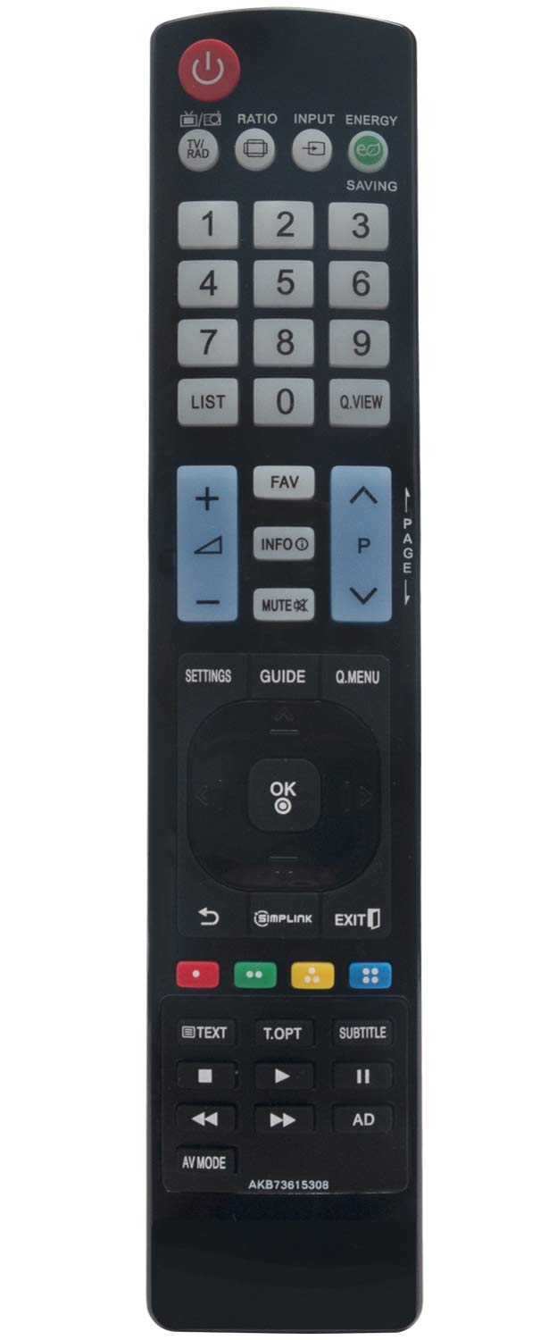 ALLIMITY AKB73615308 Remote Control Replace for LG Plasma TV 50PA4500 50PA5500 50PA650 50PA6500 60PA550 60PA5500 60PA6500