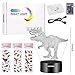 Dinosaur Toys - 3D Dinosaur Night Lights for Kids, 7 Colors Changing Decor Lamp with 3 Dinosaur Stickers, Christmas and Birthday Gifts for Boys Girls