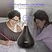 VAVA 2-in-1 Diffuser Essential Oil Compatible, Aroma Wood Grain Ultrasonic Cool Mist Humidifiers for Bedroom Office Home Nursery Yoga Spa, No Light Disturb-(1.2L/0.3 Gallon, US 110V), Brown