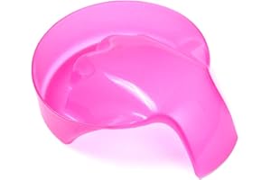 Rolabling 1Pcs Nail Art Soak Bowl Nail Polish Powder Removal Tray Nail Spa Salon Soaker Bowl Manicure Tools (Red)