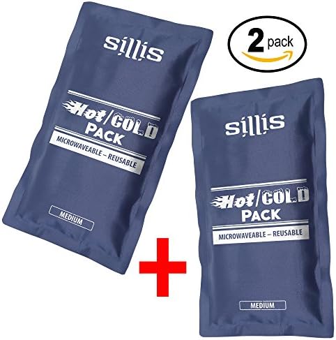 Sillis Reusable Microwave Heat Pad 2 PACK BUNDLE - Our Best Hot or Cold Therapy Gel Pads - Grab Them When the Tears Are Flowing! - Microwave and Freezer Safe - Perfect Size to Treat Any Painful Injury
