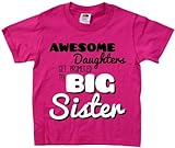 Ann Arbor T-shirt Co. Big Girls' AWESOME DAUGHTERS GET PROMOTED TO BIG SISTER