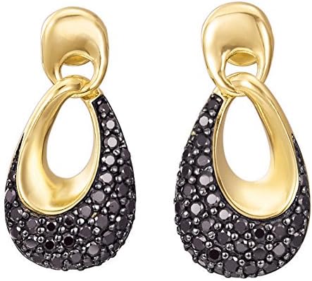 Esprit Brass Medea Black Gold Women Drop Earrings-ESER02598D000