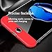 Samhe iPhone 8 Case, 3 in 1 Ultra-Thin Shockproof Hard Cover 360 Degree Protection Apple iPhone 8 (red+Black+red)