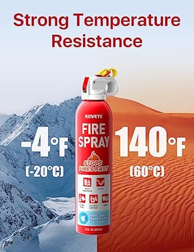 Fire Gone 5-in-1 Compact Fire Extinguisher For Car, Grease & Electrical Fires - 2 Pack