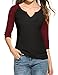Regna X Womens 3 4 Sleeve Raglan Baseball Casual T-Shirts (S-3X, Plus Sizes)