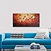 Wieco Art Large Budding Flowers Oil Paintings on Canvas Wall Art Ready to Hang for Bedroom Kitchen Home Decorations Modern Stretched and Framed 100% Hand Painted Contemporary Abstract Floral Artwork