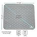 Silicone Dish Drying Mat - 21 x 18 - Extra Large Counter Top Dish Draining Sink Mat, Large Silicone Trivet (EXTRA LARGE, GREY)