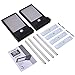 Bonashi LED Solar Motion Sensor Light Outdoor 2 Pack, Security Motion Activated Wall Lights with Mounting Poles for Gutter Patio Garden Path, Waterproof Cordless Exterior Foodlights