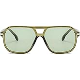 willochra Oversized Pilot Sunglasses for Women Men Retro 70s Square Gradient Shades Trending Men Outdoor Sun Glasses