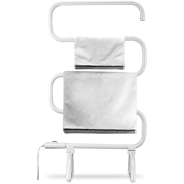 Homeleader Warmer and Drying, Heated Rack, Wall Mount u0026 Free Standing Towel  Heater for Bathroom, 120W, TW-05S White : Amazon.ca: Home