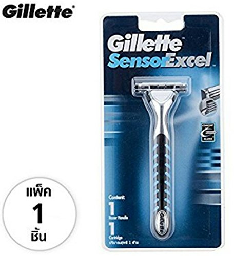 New Sensor Excel Razor Handle with Cartridge Blades 1 piece for Man 100% ; FBA 2-3 days